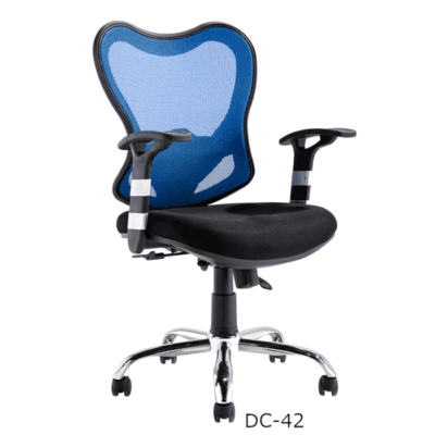Mesh Secretarial Chair with Armrests DC-42