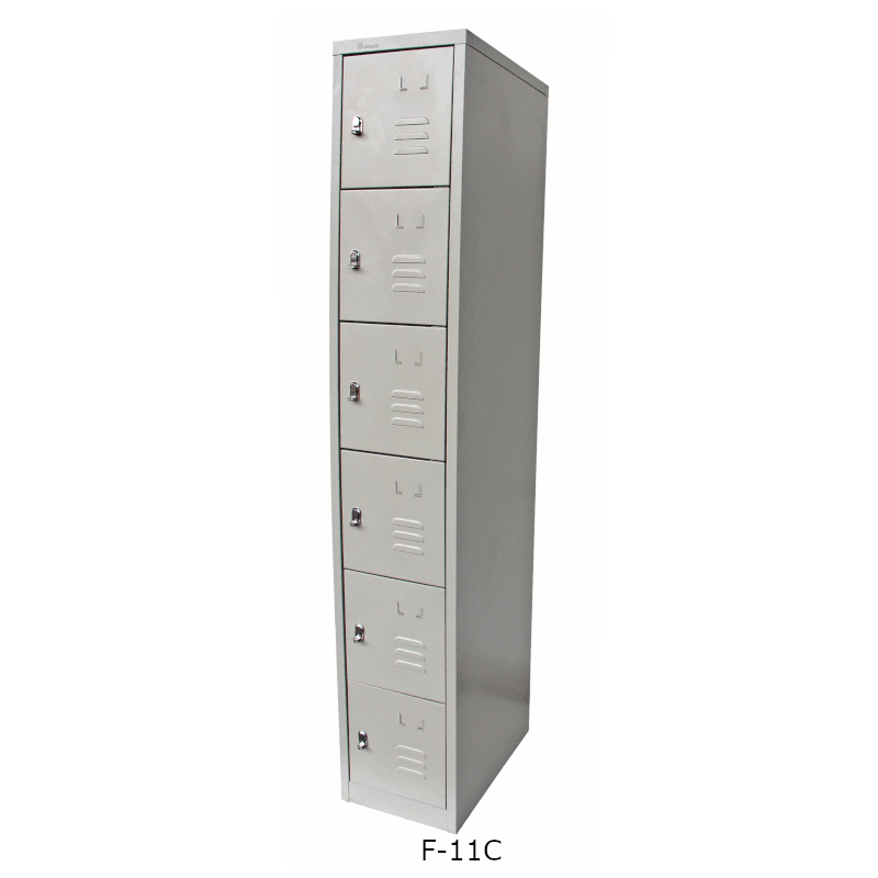 F-11C Cold-Rolled Steel Locker with 6 Doors F-11