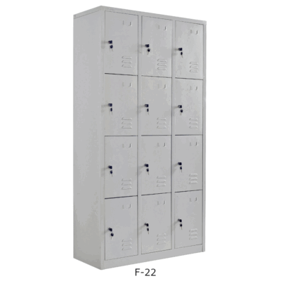 Cold-Rolled Steel Locker with 12 Doors F-22