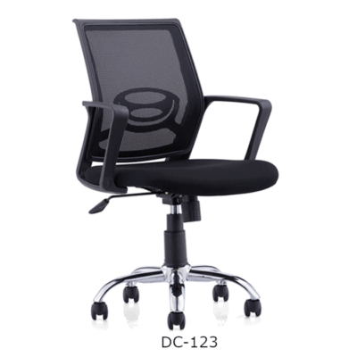 Mesh Secretarial Chair with Armrests DC-123